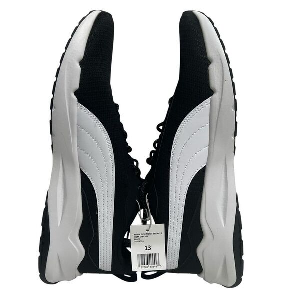 Puma Zip C Sneakers Mens 13 Black Athletic Lightweight Mesh Lace-Up Running NWOB - Picture 9 of 13